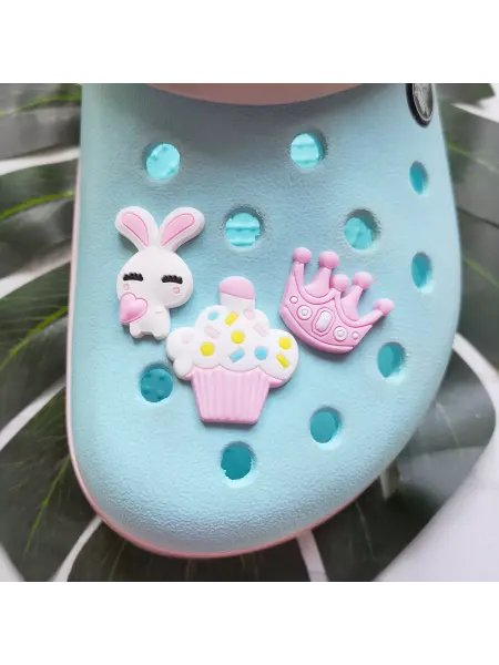 Fun_Jibz Джибитсы милые на crocs зайчик белый