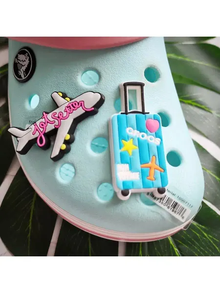 Fun_Jibz Джибитсы самолет путешествия чемодан на Crocs