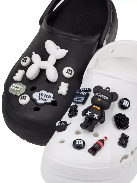 Jibba 17 штук джибитсы на crocs kaws