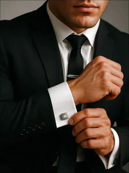 CufflinksBoutique Мужские запонки и зажим для галстука в классике