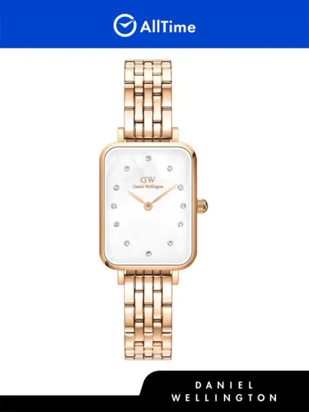 Daniel Wellington Часы наручные с браслетом маленькие кварцевые позолоченные