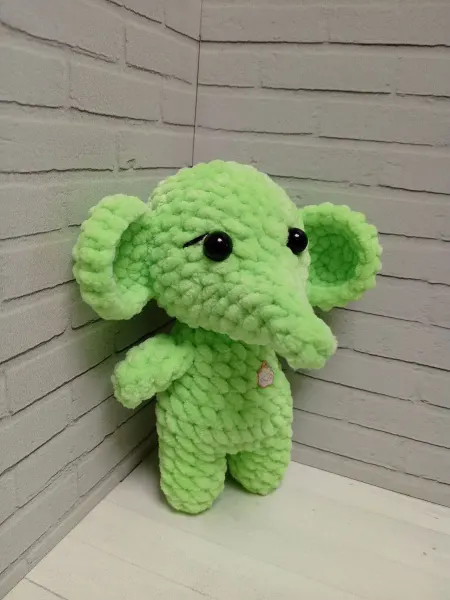 DanimaS Слоник амигуруми вязаная игрушка