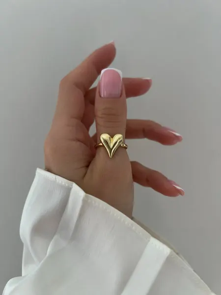 DARAYA Jewelry Корейское кольцо сердце женское бижутерия