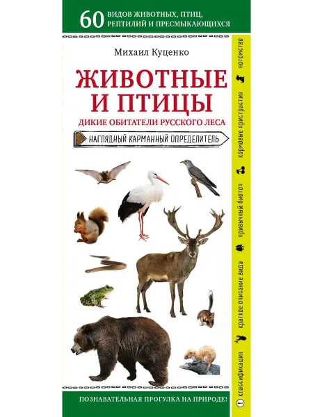 Книжный дом РФ Животные и птицы. Дикие обитатели русского леса. Наглядный к