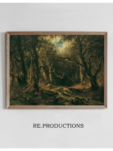 Re.productions Постер Waldinneres - Narcisse-Virgile Diaz de La Peña