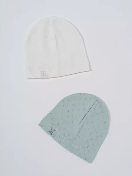 Dim textile Шапочки летние для новорожденных детские чепчики на выписку