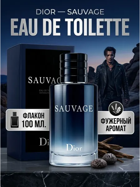 Стойкий мужской парфюм Dior Sauvage 100 мл