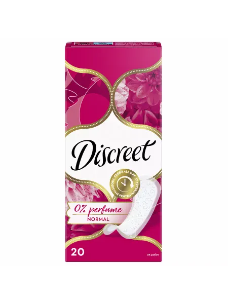 DISCREET Прокладки женские ежедневные тонкие Normal без аромата 20шт