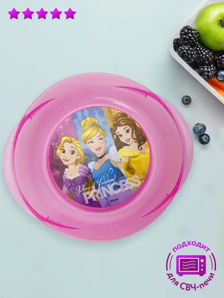 Stor Миска Тарелка пластиковая для СВЧ Принцессы Disney