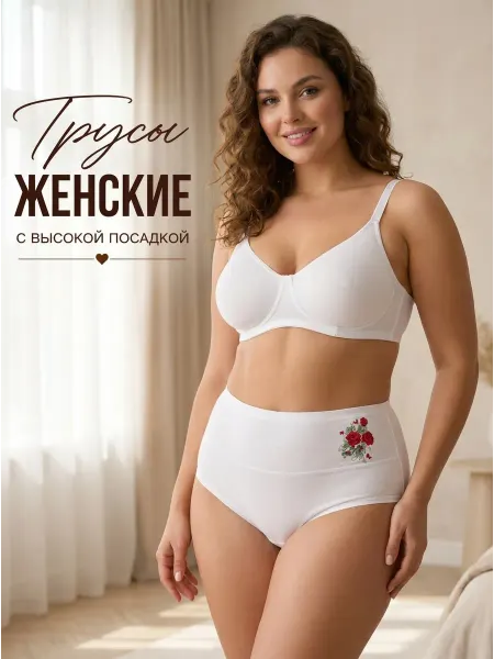 DIVA underwear Трусы слипы с высокой посадкой больших размеров