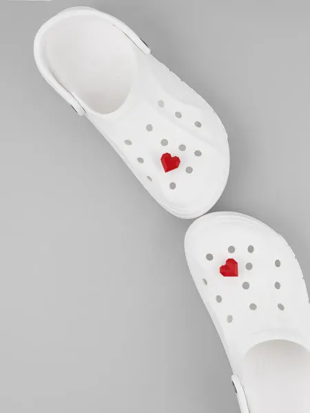 Dobrowood Украшения для обуви джибитсы сердце 2шт