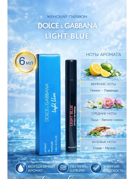 Духи мужские пробник Dolce & Gabbana Light Blue 15 мл