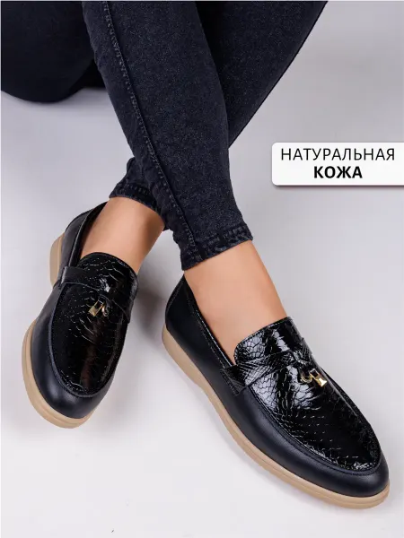 Donna Persiana Кожаные мокасины дышащие