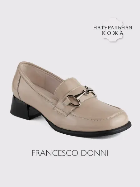 Francesco Donni Туфли на низком каблуке из натуральной кожи