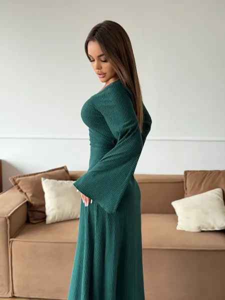 Dress NEON Осеннее платье лапша вечернее с завязками