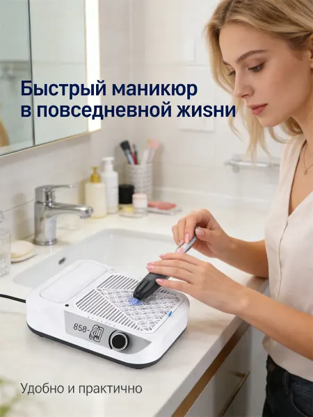 DYH-coco Пылесос для маникюра и педикюра вытяжка настольная мощная