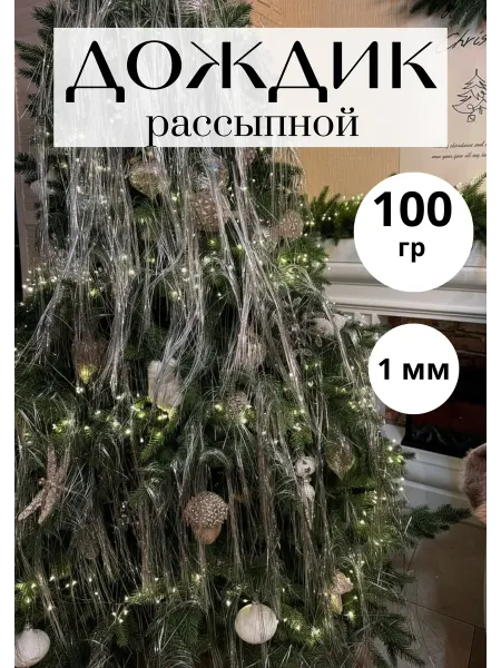 ИДЕЛИЯ ДОМ Дождик тонкий рассыпной паутинка