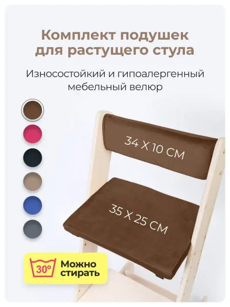 Детская мебель ECO Мягкий чехол для сидушки и спинки Растущего стула ECO