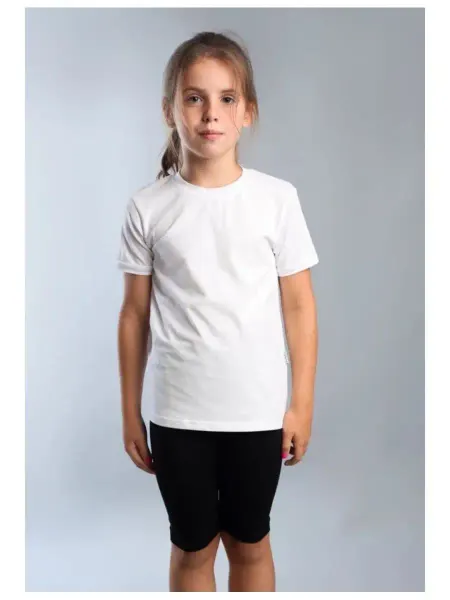 ECOKids Белая футболка базовая на физкультуру