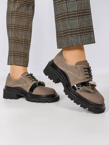 EGGA SHOES Полуботинки демисезонные замшевые
