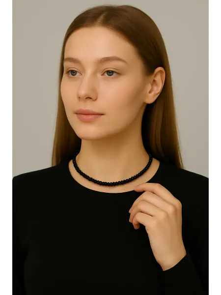 Emire jewelry Чокер из бисера алмазного стекла на шею бижутерия