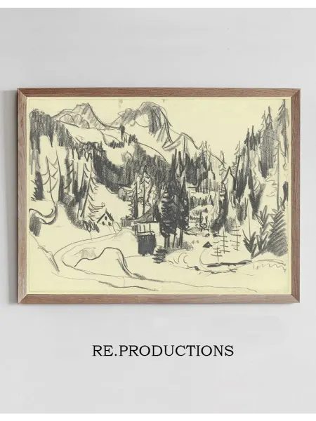 Re.productions Постер Sertigtal - Ernst Ludwig Kirchner