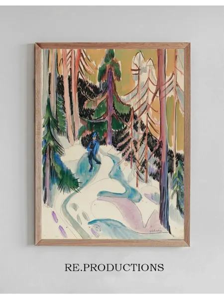 Re.productions Постер Spaziergang Im Walde (Walk - Ernst Ludwig Kirchner