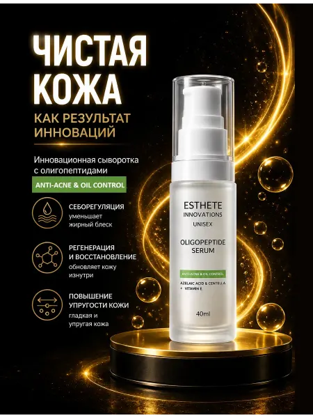 ESTHETE INNOVATIONS Олигопептидная сыворотка против акне и контроля жирности