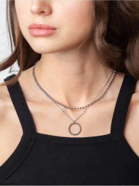 Evoize Melair Цепь с подвеской круглой