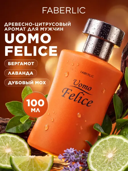 Faberlic Туалетная вода мужская Uomo Felice, духи Фаберлик