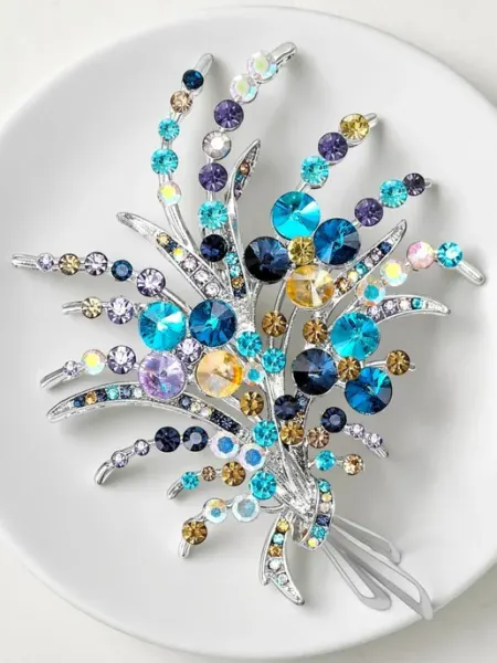 Fashion Jewelry Брошь букет бижутерия
