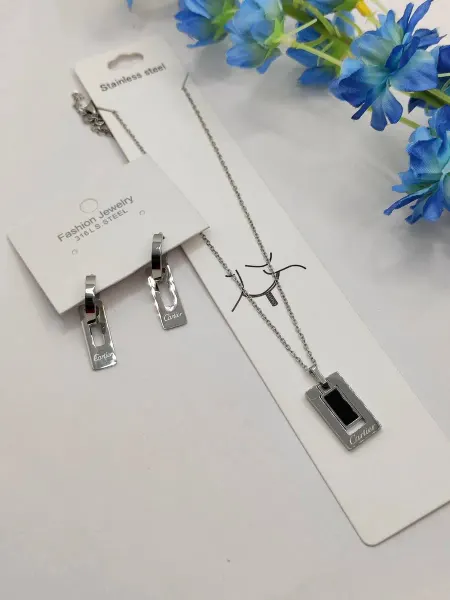 Fashion Jewelry Комплект цепочка с кулоном и серьги