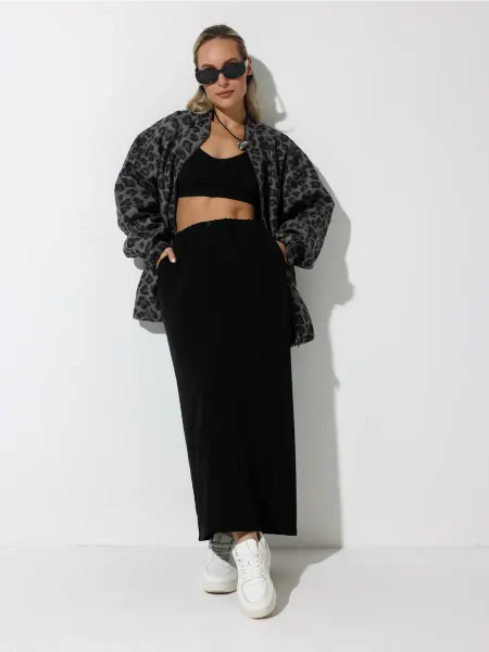 Х&Ч Fashion Юбка школьная офисная трикотажная