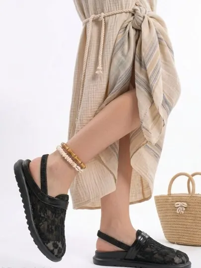 Женские домашние тапочки, женские сандалии в стиле «крокс», домашняя и повседневная обувь