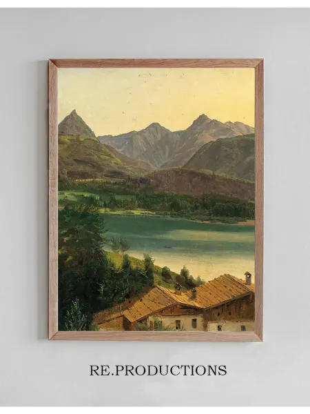 Re.productions Постер Lake Wolfgangsee with - Ferdinand Georg Waldmüller