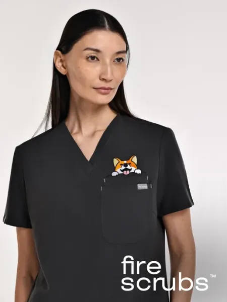 Fire Scrubs Медицинский костюм с вышивкой