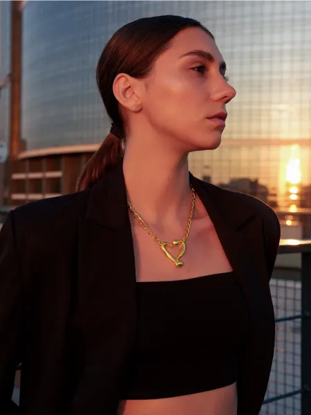 FLAMY jewelry Подвеска ожерелье цепочка на шею сердце