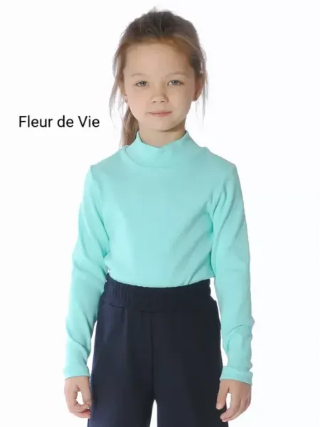 Fleur de Vie Водолазка школьная с длинным рукавом лапша