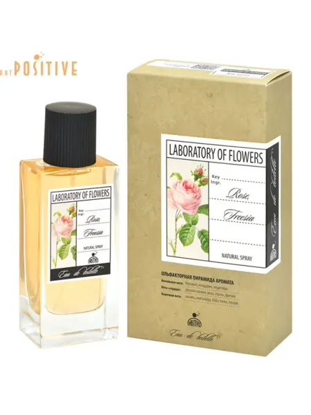 Positive parfum Туалетная вода LABORATORY OF FLOWERS ROSE, FREESIA 60 мл