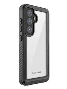 Водонепроницаемый и ударопрочный чехол Redpepper Fusion Series для Samsung Galaxy S25, черный, прозрачный