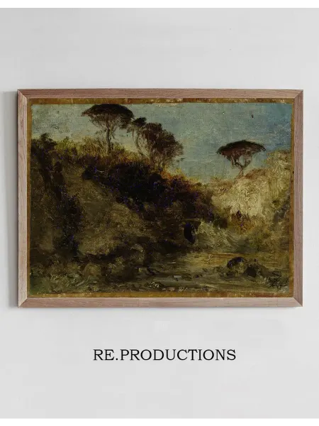 Re.productions Постер Naples, pins parasols - Félix Ziem