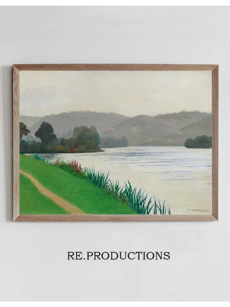 Re.productions Постер Seine at Tournedos - Félix Vallotton