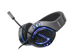 Наушники игровые, проводные KOMC G325 GAME головные черно-синий
