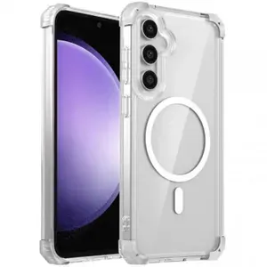 Nature Magnetic Прозрачный противоударный чехол с поддержкой MagSafe для Samsung Galaxy S23 FE