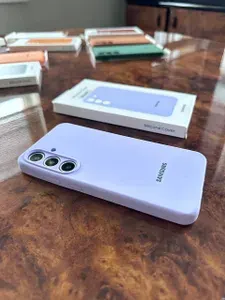 Сиреневый Силиконовый чехол , совместим с Samsung Galaxy S25+ Plus