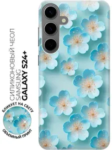Силиконовый чехол на Samsung Galaxy S24+ с принтом "Небесная нежность"