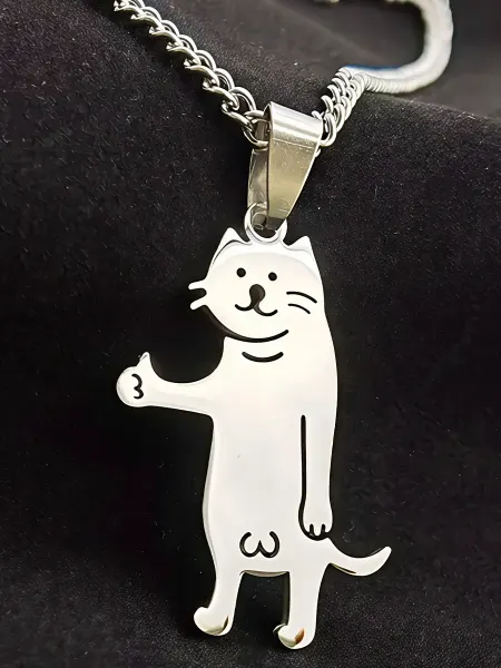 GameMerch Кулон Кот Лайк из нержавеющей стали