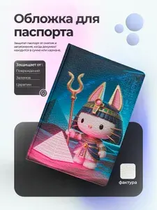 Обложка на паспорт Хелоу Китти древний Египет