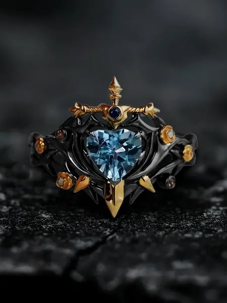 LAWE GOTHIC Разъемное волшебное винтажное ретро кольцо Sword Gems