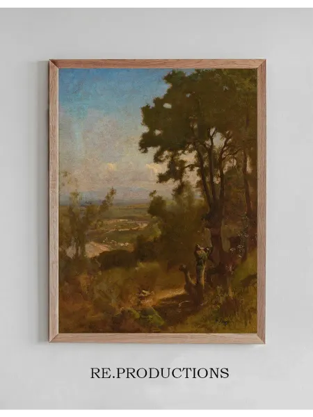Re.productions Постер Valley Near Perugia - George Inness